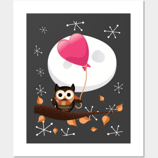 Love Owl Posters and Art